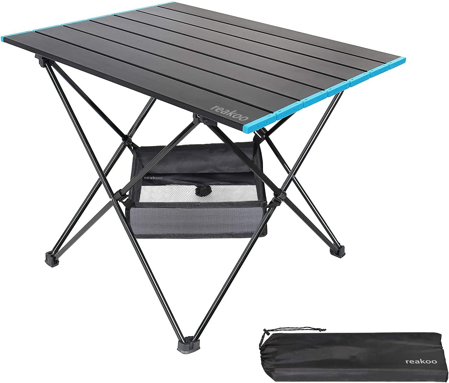Tavolo portatile da campeggio in alluminio ultraleggero con borsa per spiaggia barbecue e viaggi