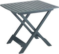 Tavolo da esterno in plastica verde 80 x 72 x 70 cm per giardino e terrazza