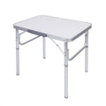 Tavolo pieghevole da picnic in alluminio con gambe regolabili a due altezze 60 x 45 x 59 cm