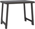 Tavolo da Campeggio in Polipropilene Effetto Legno Antracite 79x56x64 cm